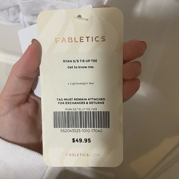 Fabletics Tie Tee - New With Tags - Picture 3 of 3